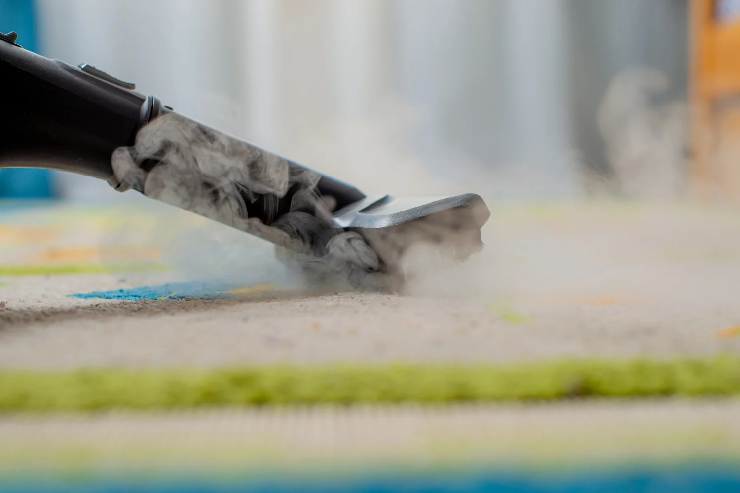 steaming carpet for dust mites