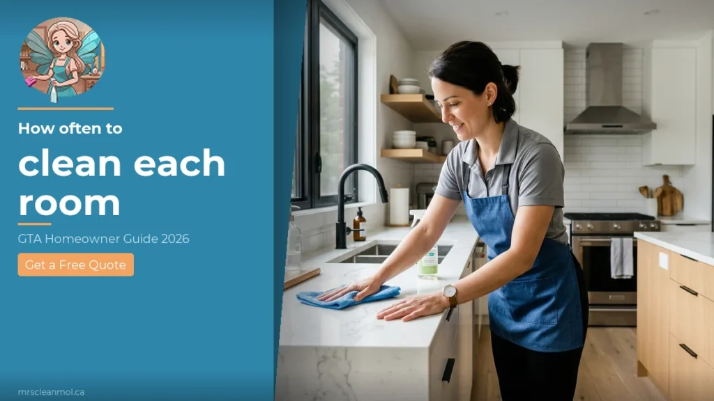 How often to clean each room in your home -- GTA cleaning guide 2026