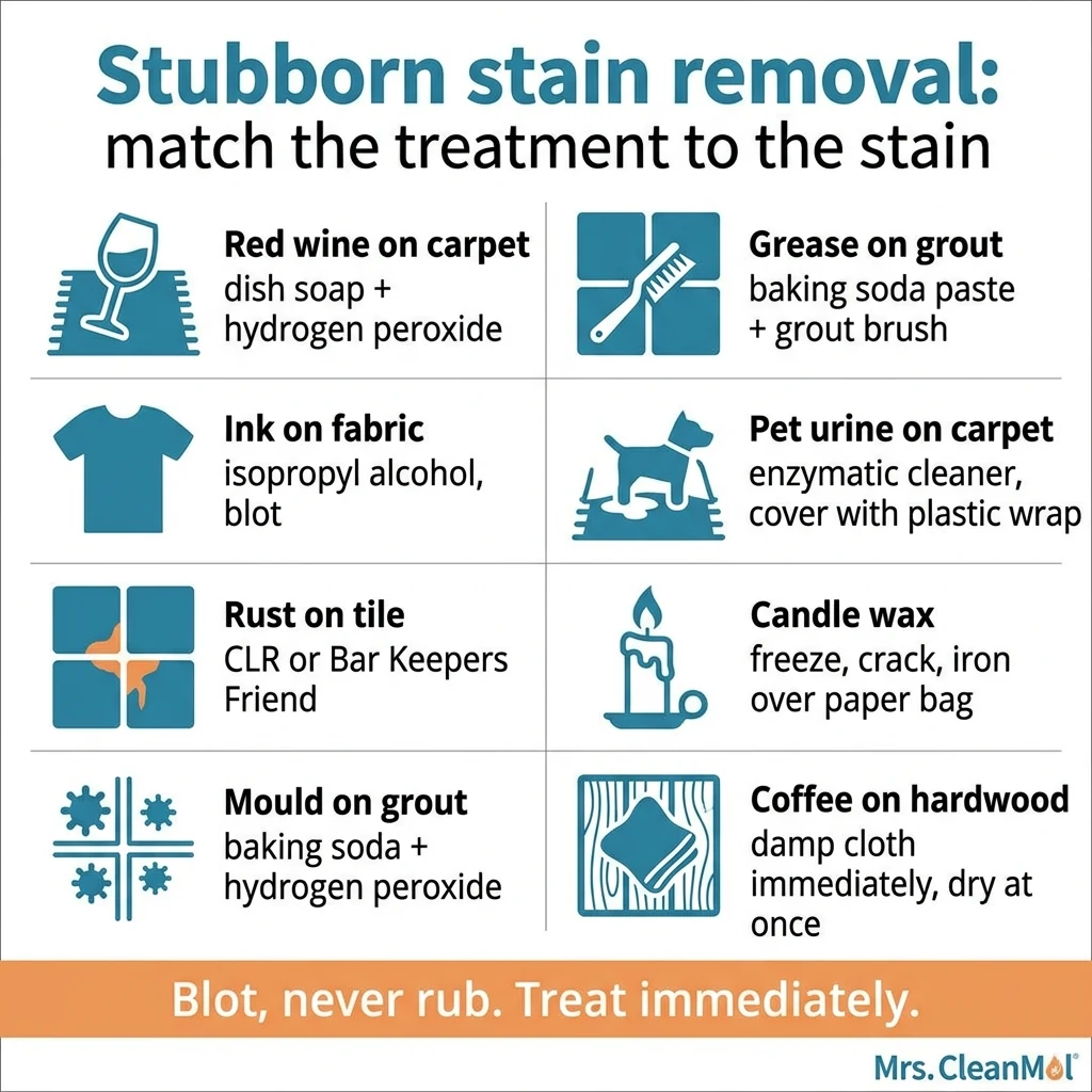 Infographic: How to remove stubborn stains from any surface in your home