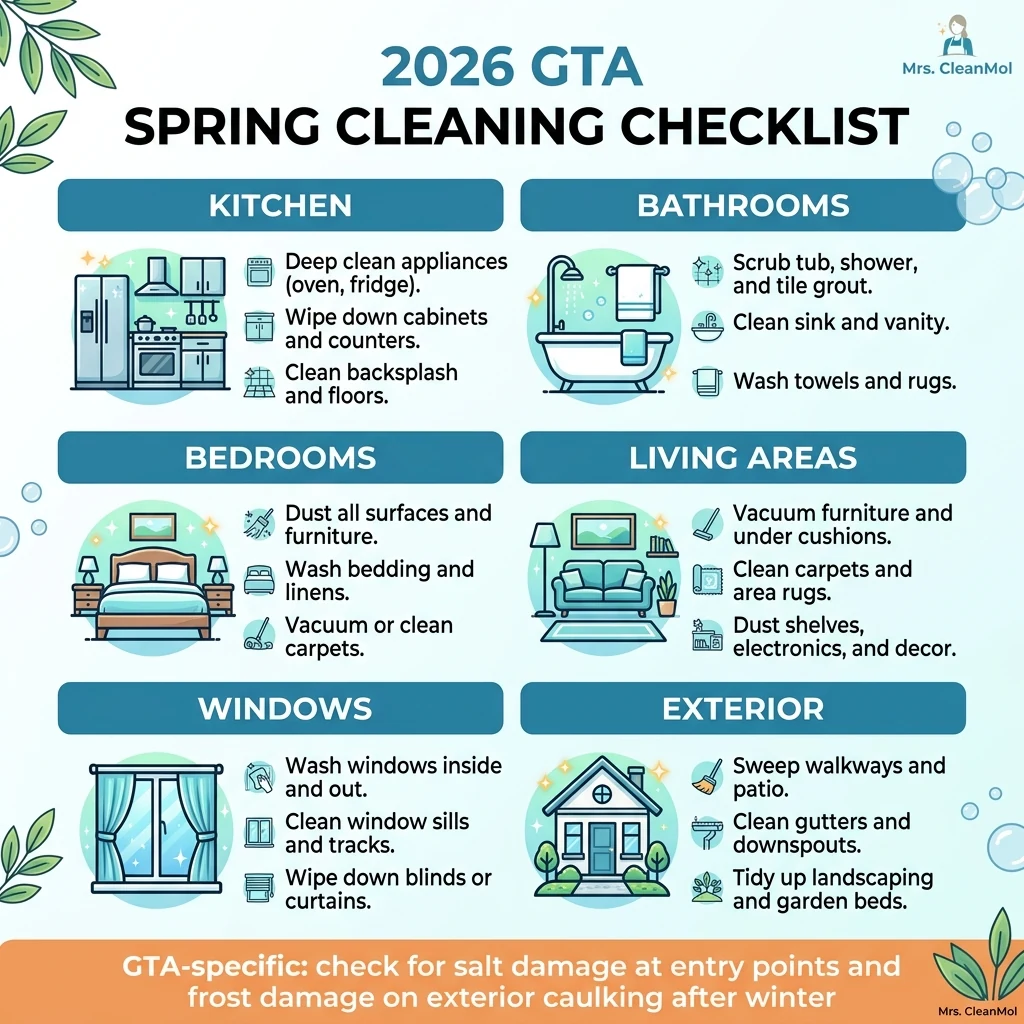 Infographic: Spring cleaning checklist for GTA homeowners in 2026