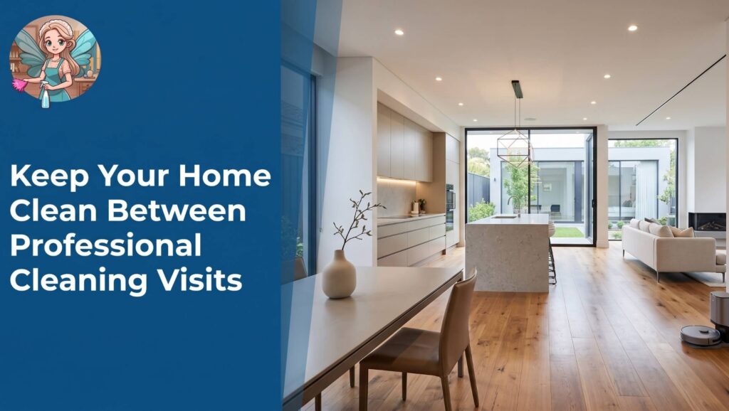 keep your home clean between professional cleans