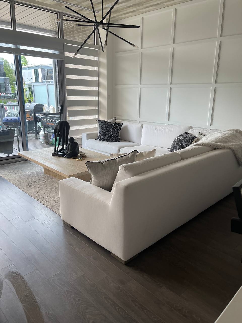 living room cleaning after