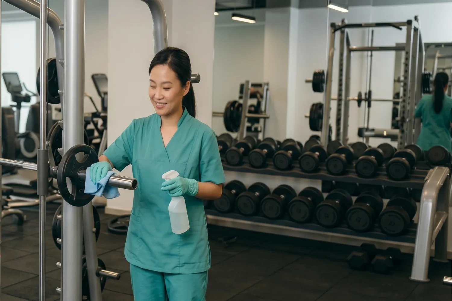 professional gym cleaning