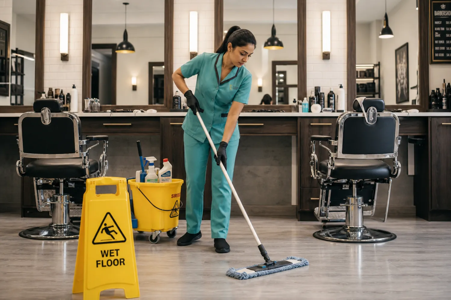 toronto barber shop cleaning