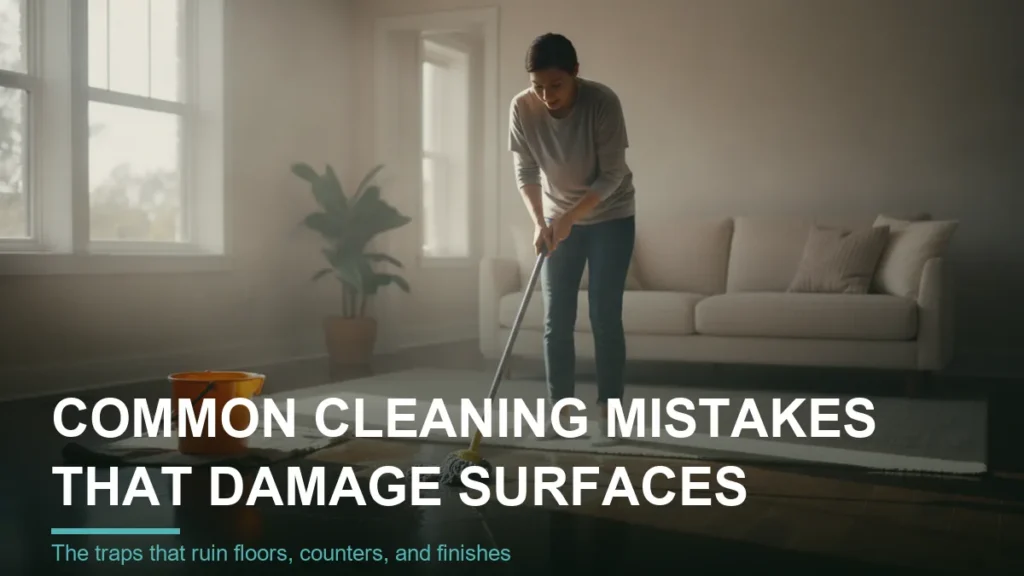 common cleaning mistakes