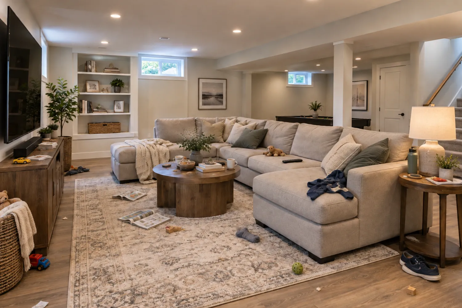 basement cleaning service before