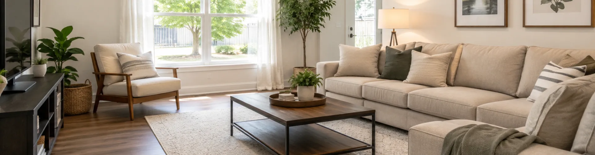 living area cleaning
